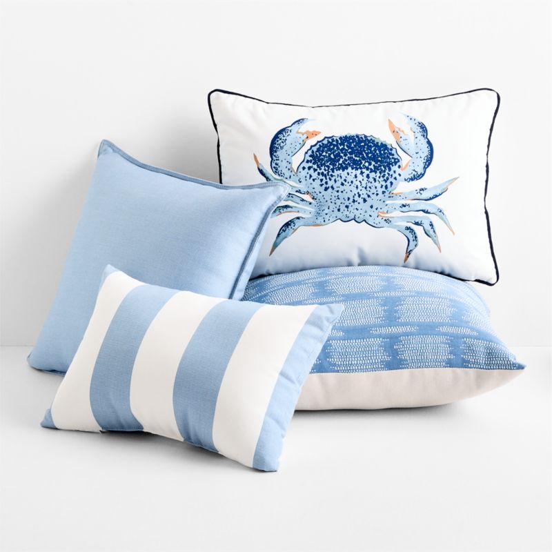 Swimmer Crab 22"x15" Indoor/Outdoor Throw Pillow - image 2 of 4