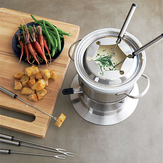 Swissmar Arosa 11-Piece Stainless Steel Fondue Set