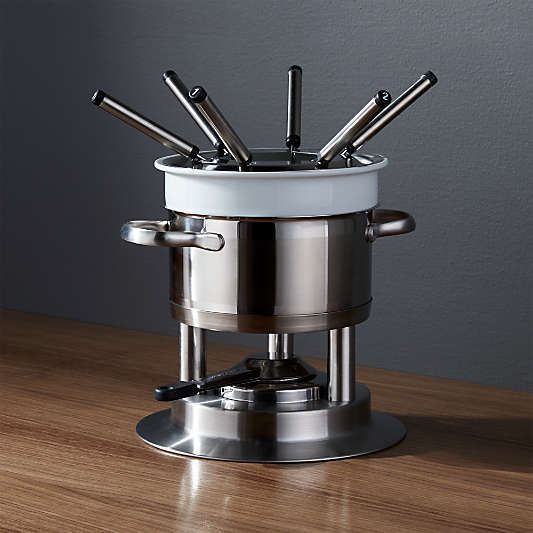 Swissmar Arosa 11-Piece Stainless Steel Fondue Set