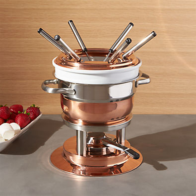 View Swissmar Lausanne 11-Piece Copper Fondue Set details