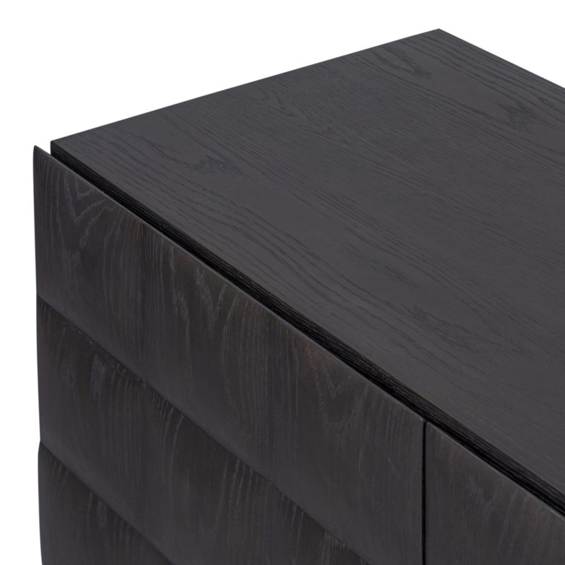 Donovan 72" Black Oak Wood Media Console - image 7 of 10