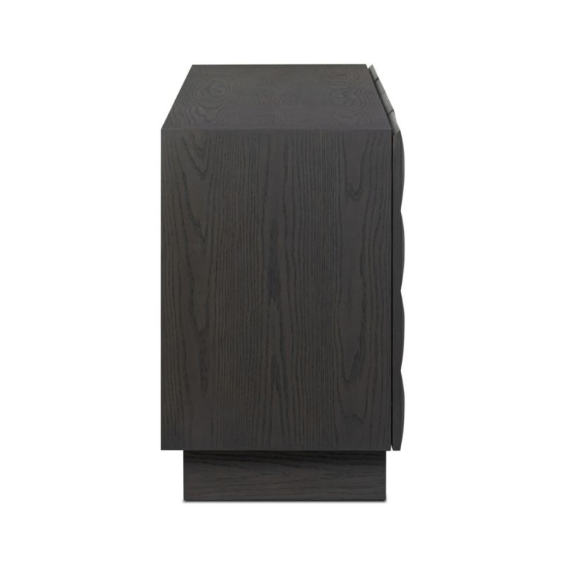 Donovan 72" Black Oak Wood Media Console - image 4 of 10