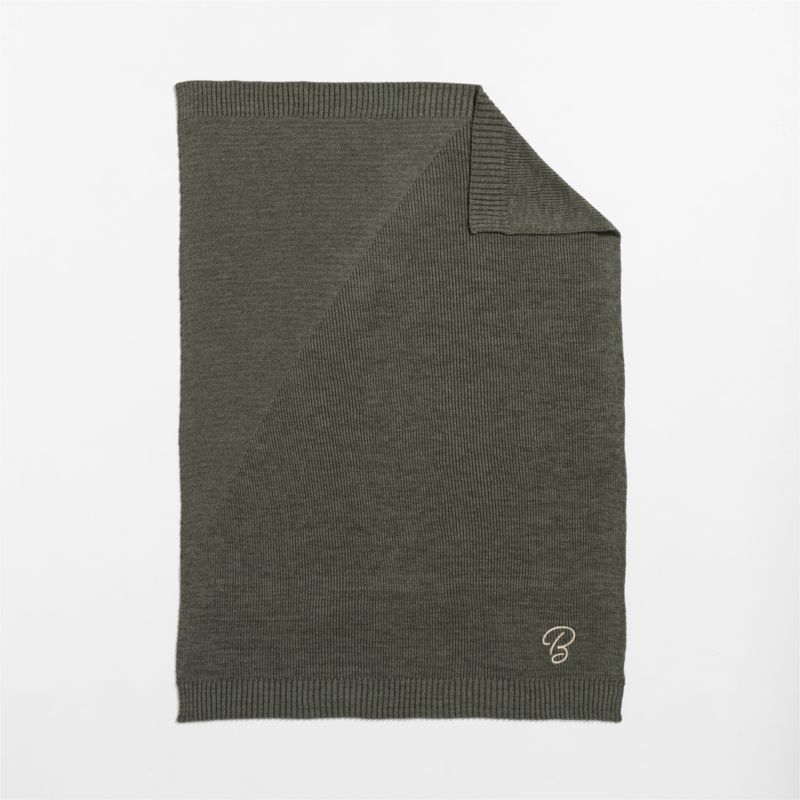 Sweater Knit 70"x55" Burnt Green Throw Blanket - image 2 of 5