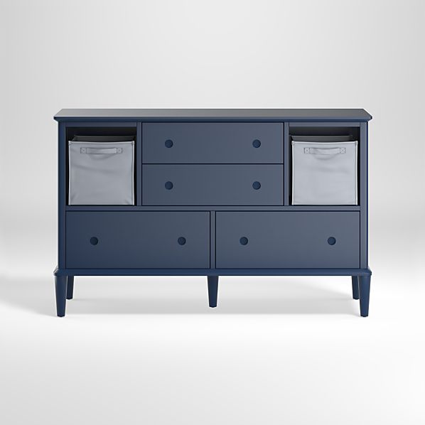 Blue Dressers Crate Barrel, Navy Blue And Grey Dressers