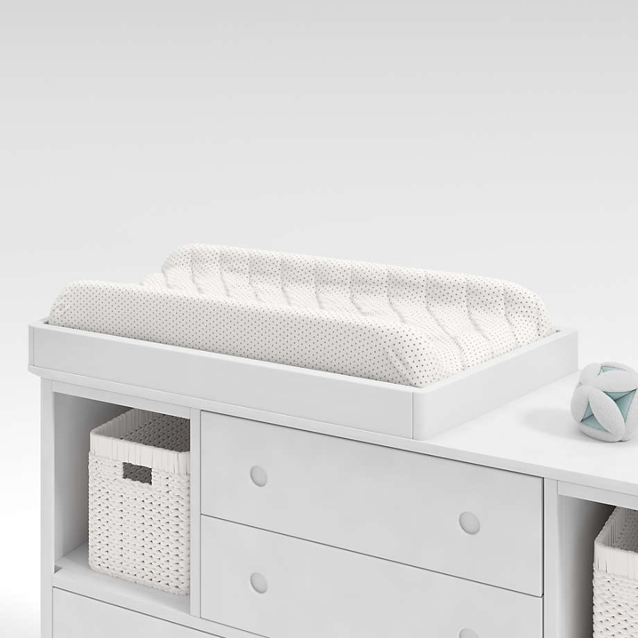 White changing table outlet dresser