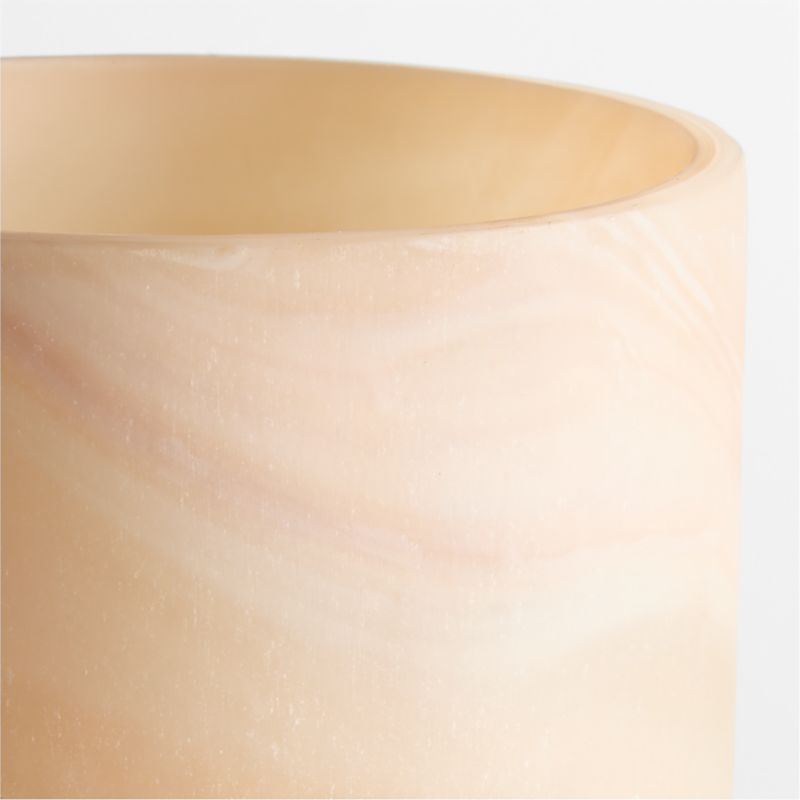 Small Marbled Glass Hurricane Candle Holder 5.5" - image 6 of 8