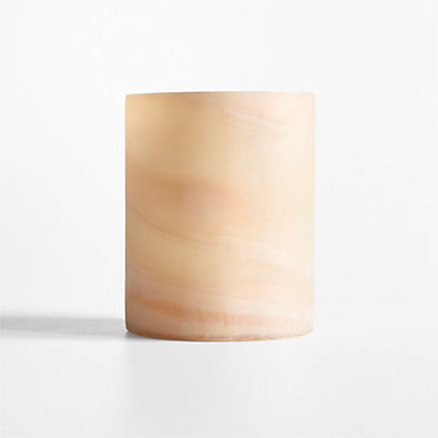 View Small Marbled Glass Hurricane Candle Holder 5.5" details