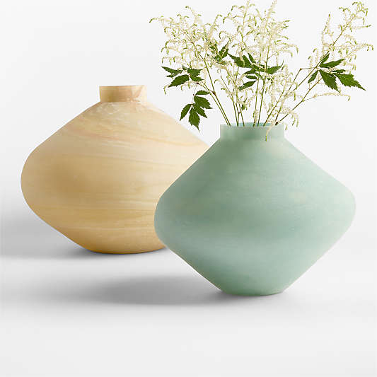 Sydney Marbled Glass Vases