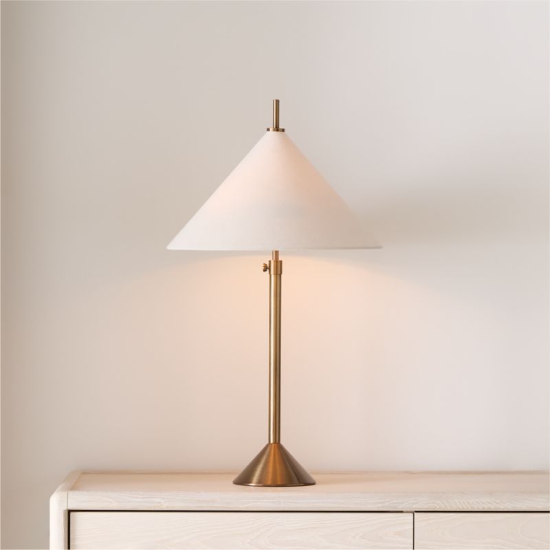 Seymour Telescoping Brass Metal Table Lamp 25.25" - image 8 of 13