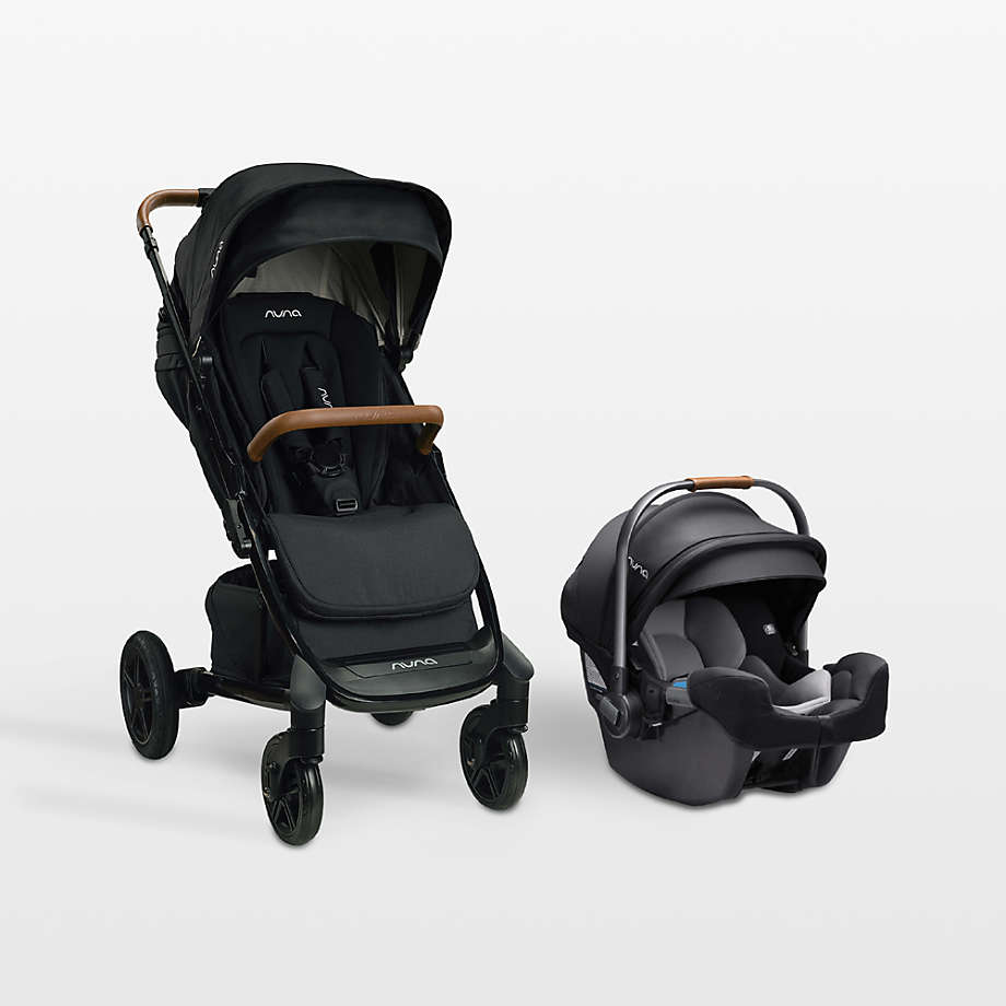 Nuna PIPA rx Caviar Black Reclining Baby Car Seat + TAVO next Stroller