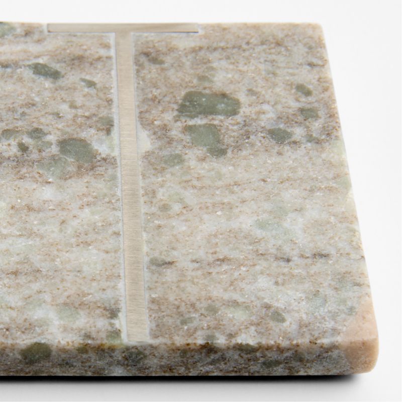 Tuscan Kitchen Marble "T" Monogram Coasters, Set of 4 - image 2 of 4