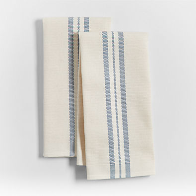 View The New Denim Project ® Striped Dish Towels, Set of 2 details