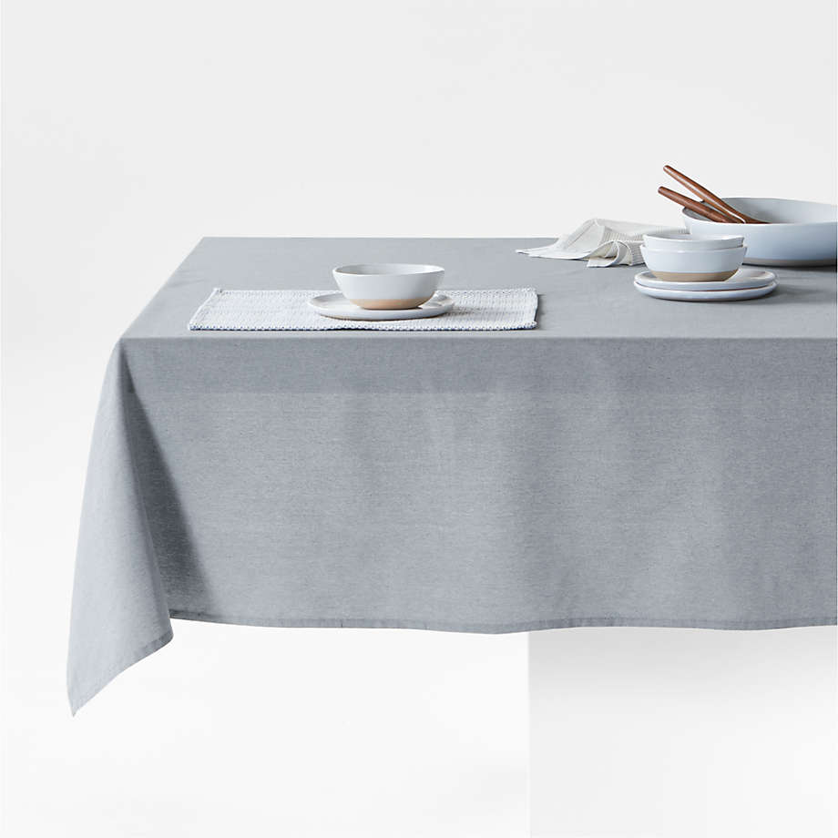 The New Denim Project ® Blue Chambray Cotton Tablecloth
