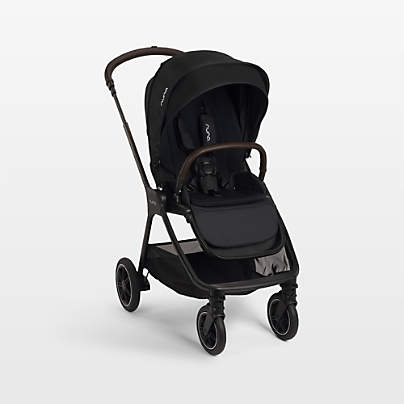 Nuna ® TRIV ™ next Caviar Black Compact Foldable Baby Stroller