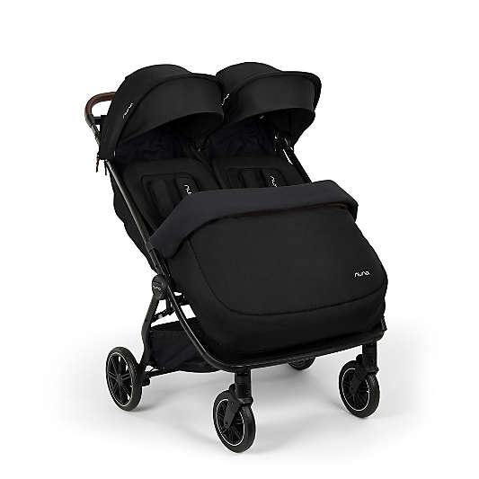 Nuna ® Caviar Black Winter TRVL™ dubl Stroller Footmuff