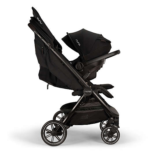 Nuna ® TRVL ™ Dubl Caviar Black Compact Travel Baby Stroller