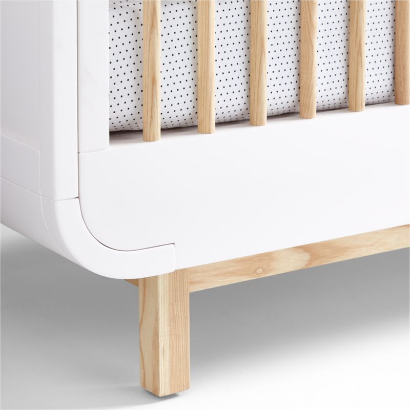 Steamer Lane Two-Tone Wood Baby Crib