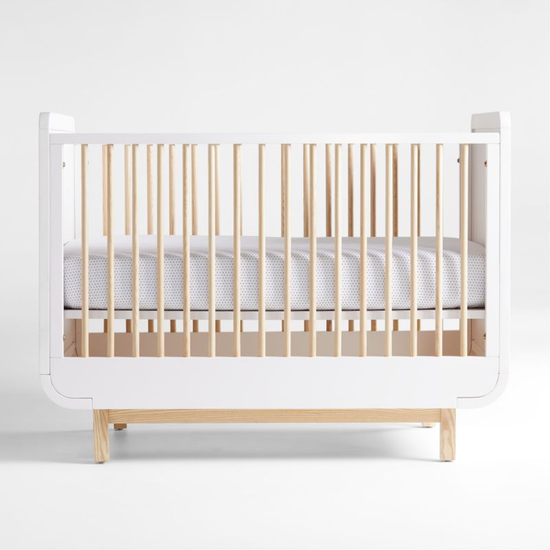 Steamer Lane Two-Tone Wood Baby Crib