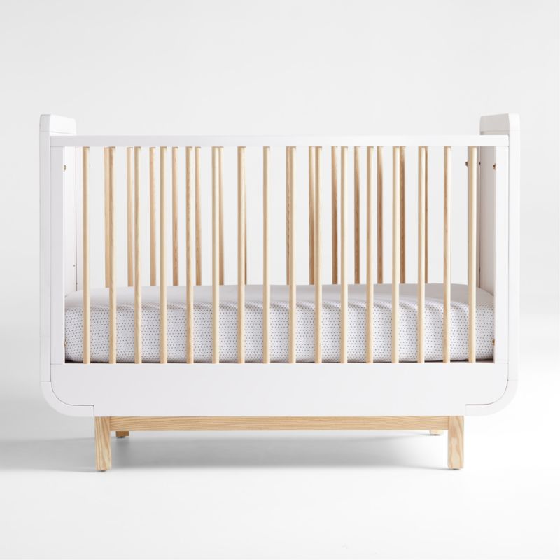 Steamer Lane Two-Tone Wood Baby Crib