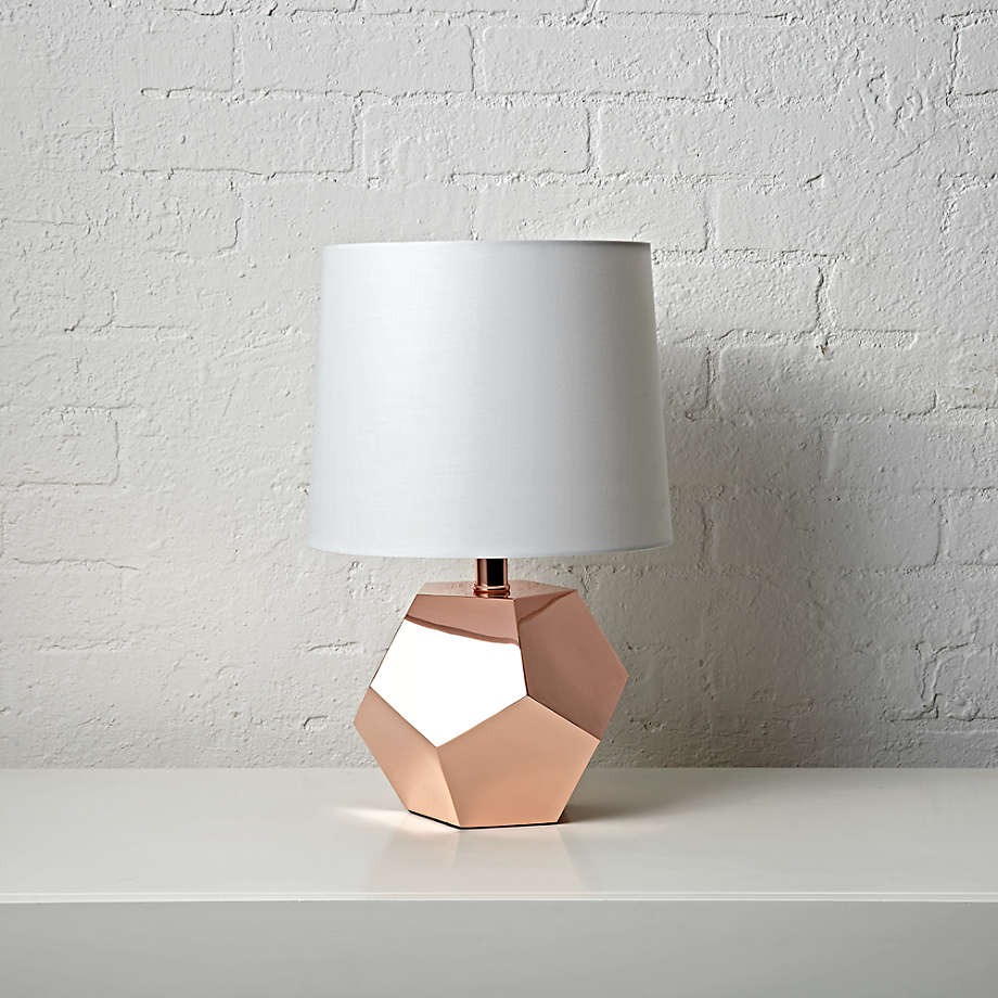 Geometric Rose Gold Lamp Reviews Crate Kids
