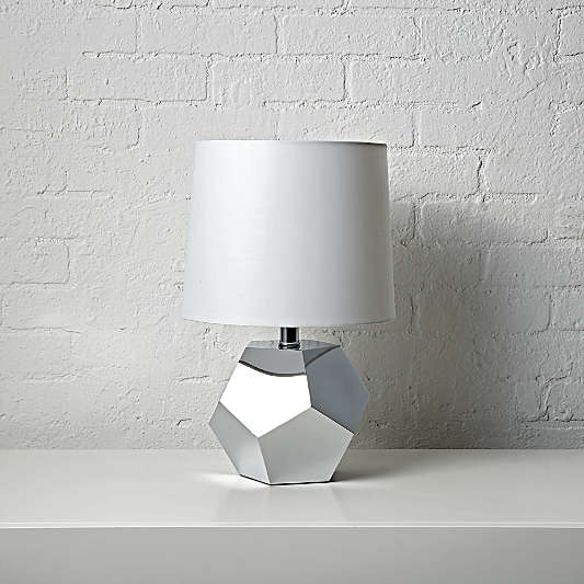 Geometric Silver Lamp