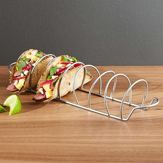 Metal Wire Taco Serving Rack