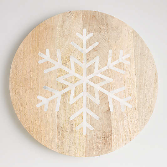 Taiga Wood and Marble Snowflake Board