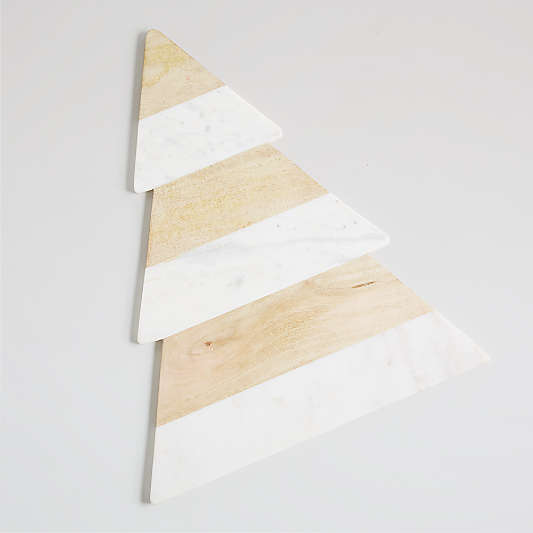 Taiga Large Wood and Marble Tree Board