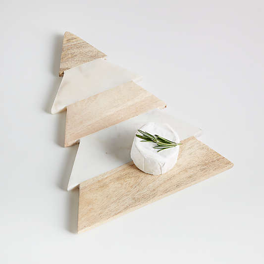 Taiga Small Wood and Marble Tree Board