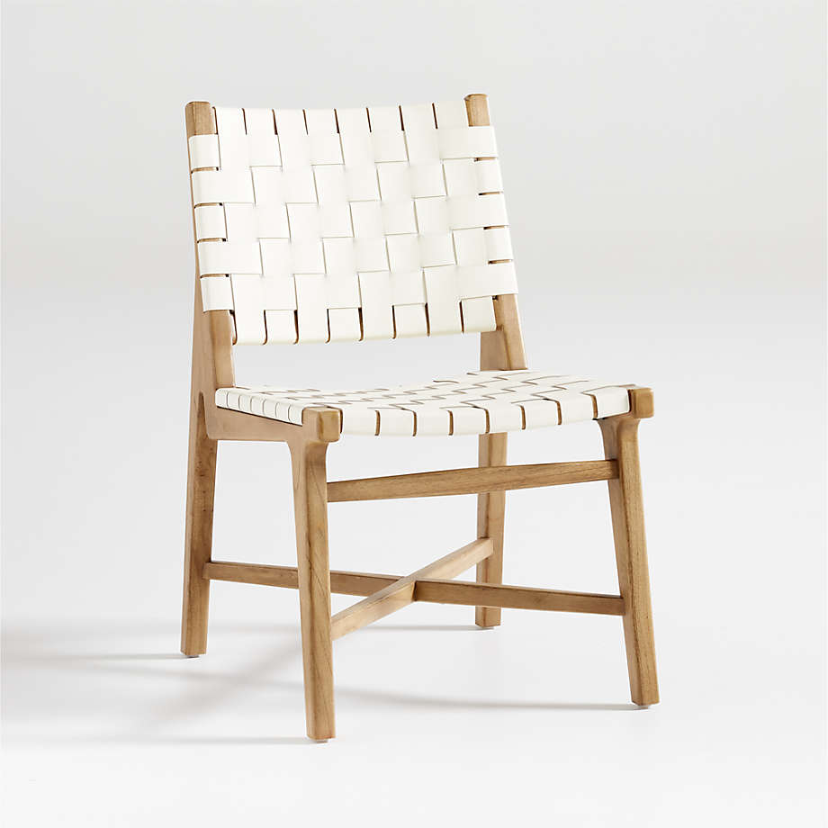 Crate and barrel white dining outlet chairs