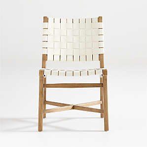 Dining Chairs Crate And Barrel Canada, White Leather Parsons Dining Chairs