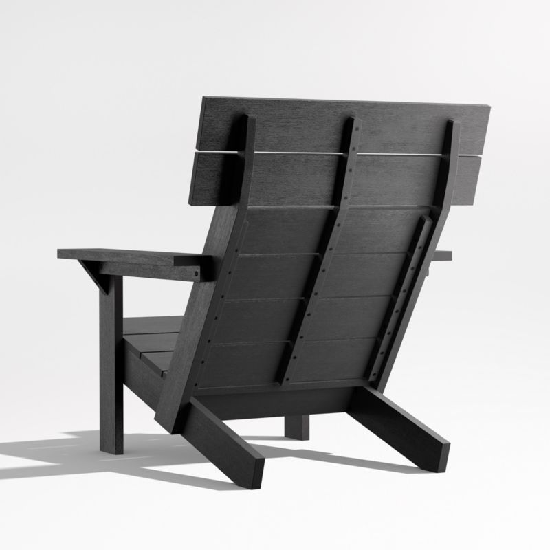 Takagi Black Recycled Outdoor Adirondack Chair - image 6 of 8