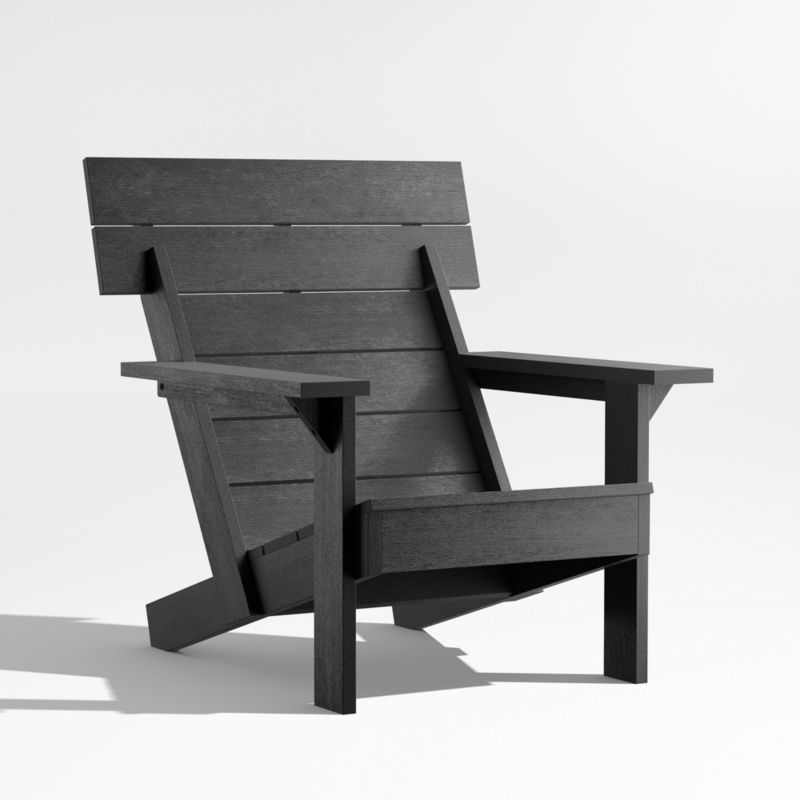 Takagi Black Recycled Outdoor Adirondack Chair - image 0 of 8