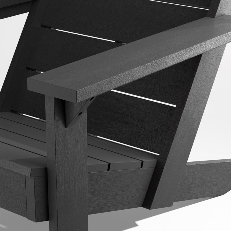 Takagi Black Recycled Outdoor Adirondack Chair - image 7 of 8