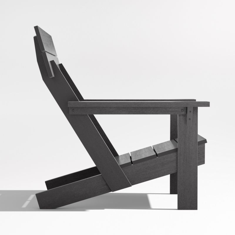 Takagi Black Recycled Outdoor Adirondack Chair - image 5 of 8