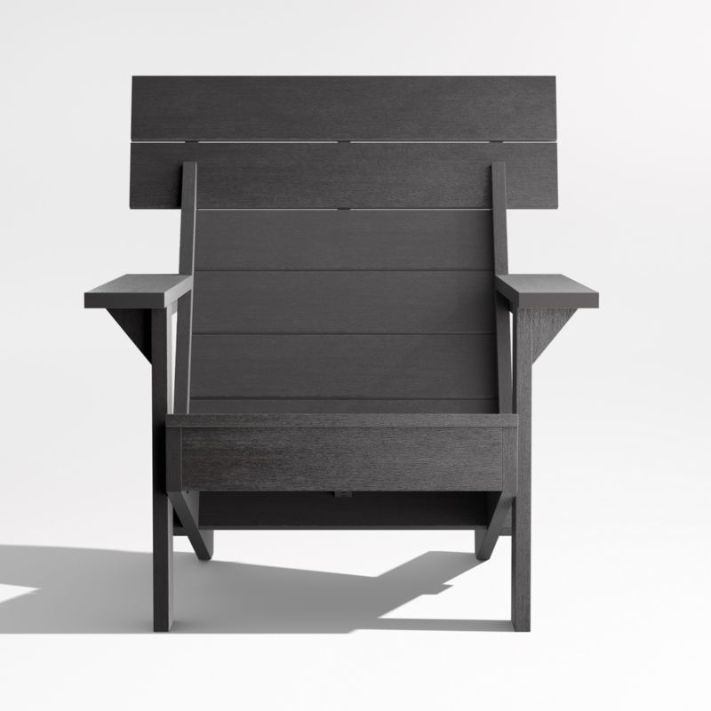 Takagi Black Recycled Outdoor Adirondack Chair - image 4 of 8