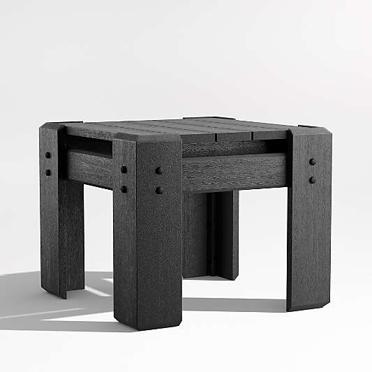 Takagi Black Recycled Outdoor Side Table
