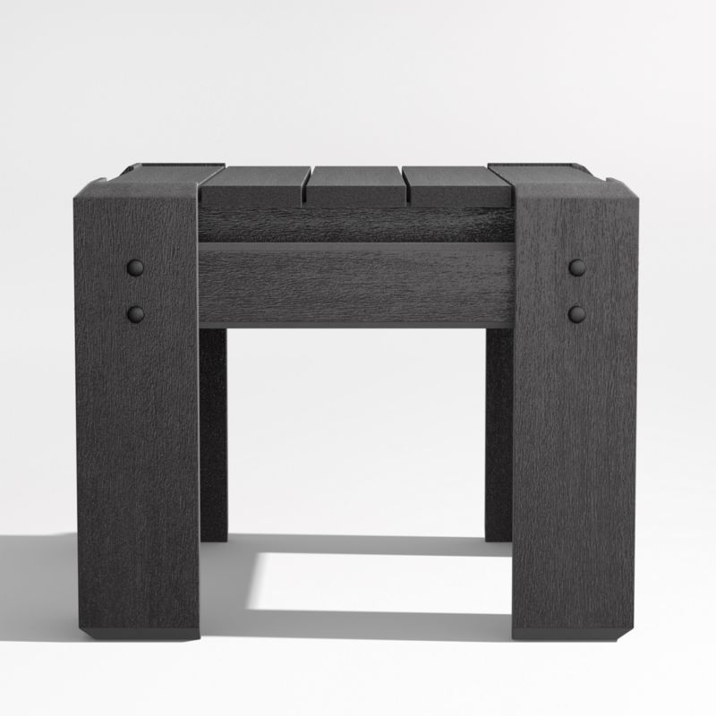 Viewing product image Takagi Black Recycled Outdoor Side Table - image 1 of 4