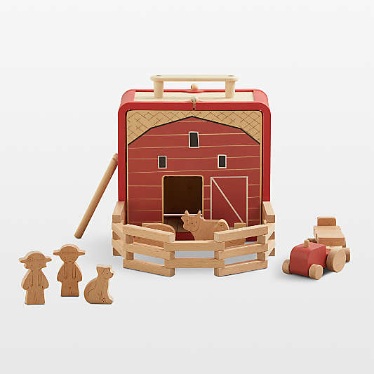 Wonder & Wise by Asweets Wooden Toddler Farm and Animals Toy