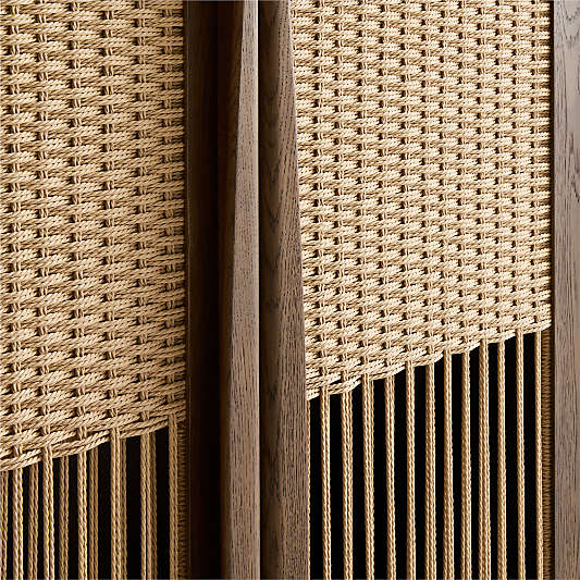 Talay 44" Fumed Oak Closed Storage Cabinet