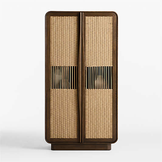 Talay 44" Fumed Oak Closed Storage Cabinet