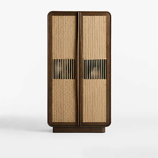 Talay 44" Fumed Oak Closed Storage Cabinet