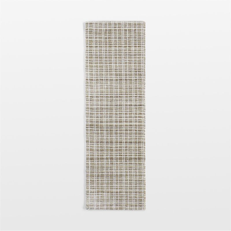 Talence Performance Checkered Light Grey Runner Rug 2'10"x9' - image 7 of 6