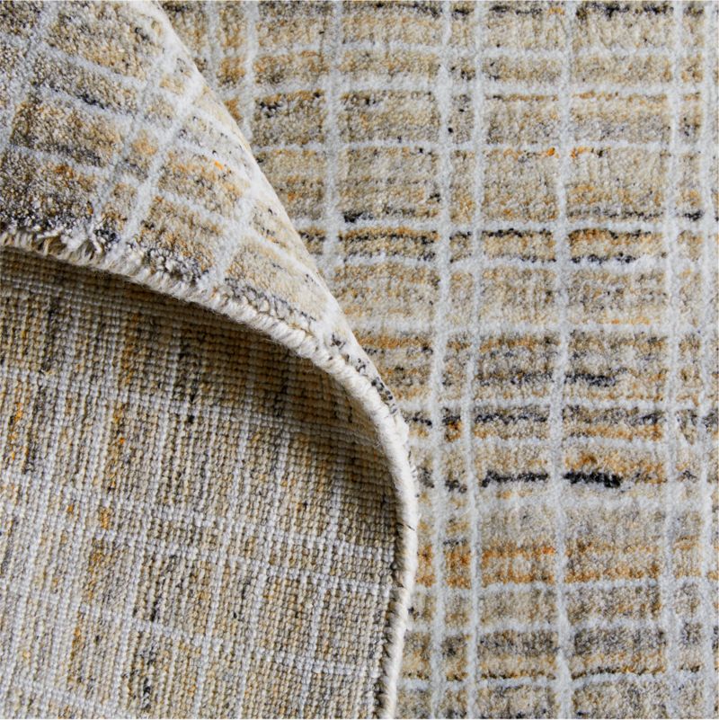 Talence Checkered Sand Beige Rug Swatch 12"x18" - image 2 of 4