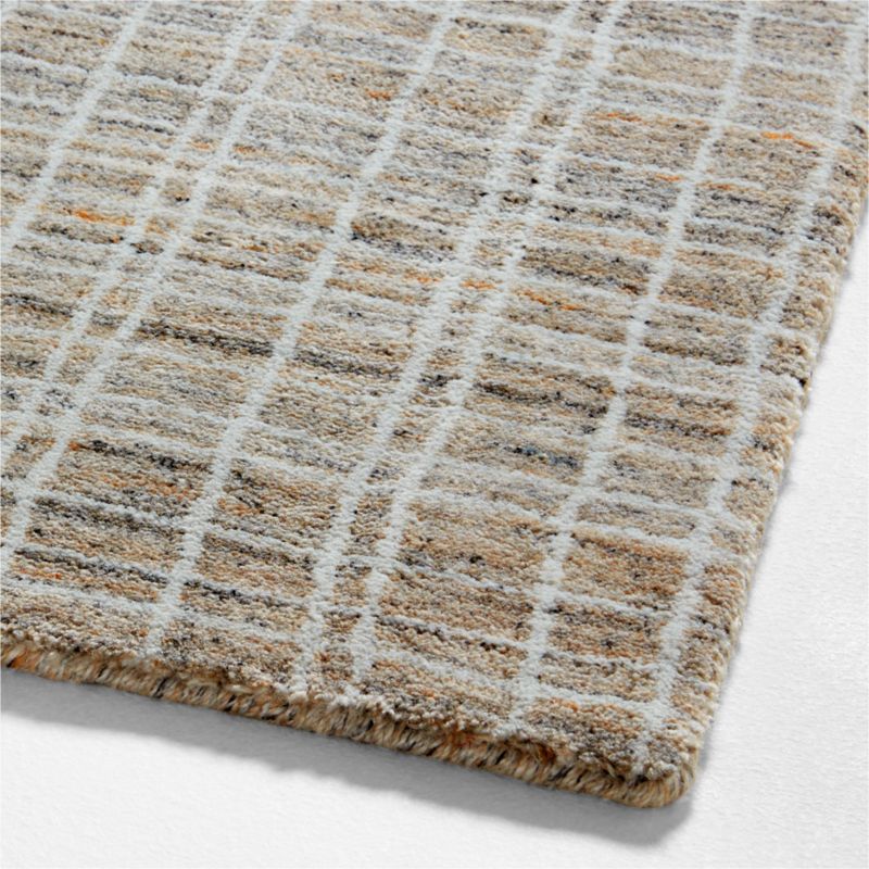 Talence Checkered Sand Beige Rug Swatch 12"x18" - image 5 of 4