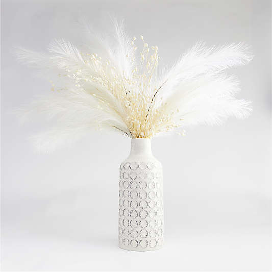 Faux Ivory Pampas Grass Bunch 45"