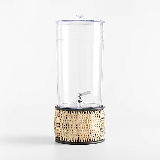 Claro 1.45-Gallon Acrylic Drink Dispenser with Tamarind Stand Set