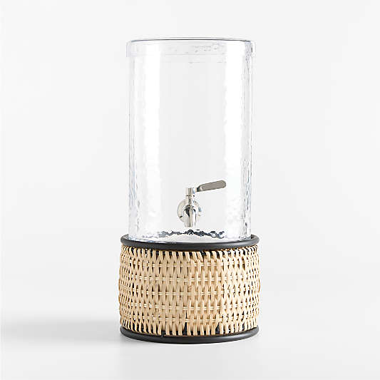 Mercer 1.5-Gallon Glass Drink Dispenser with Tamarind Stand Set