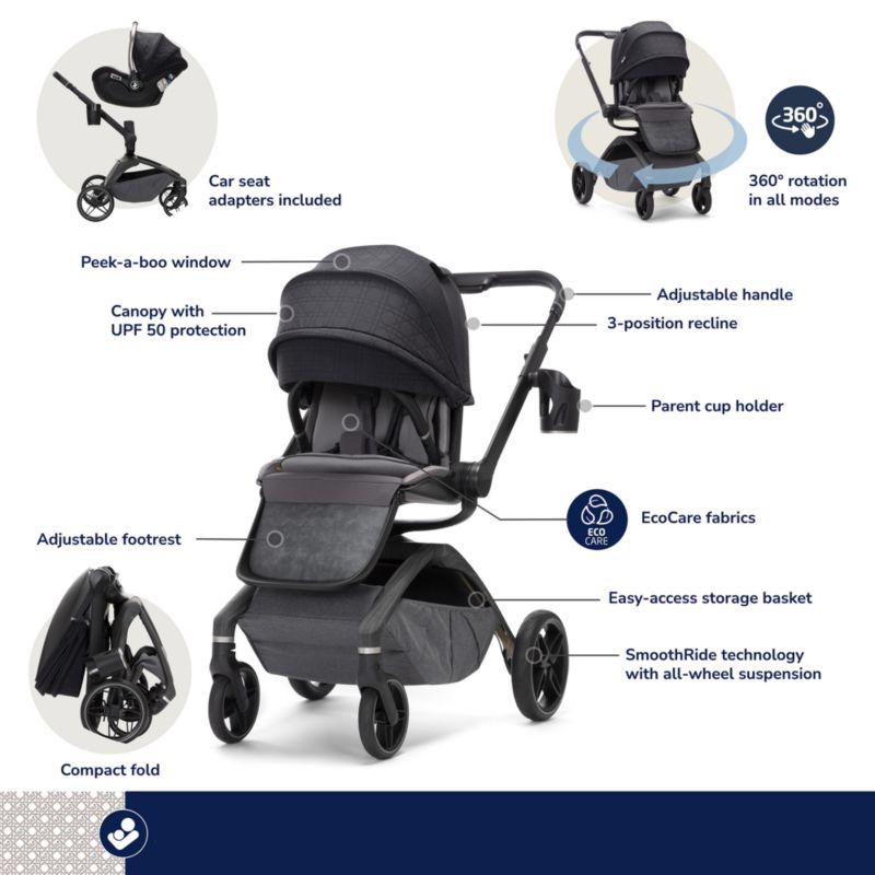 Maxi-Cosi ® Tana Onyx Heritage 360 Modular Baby Stroller - image 10 of 10