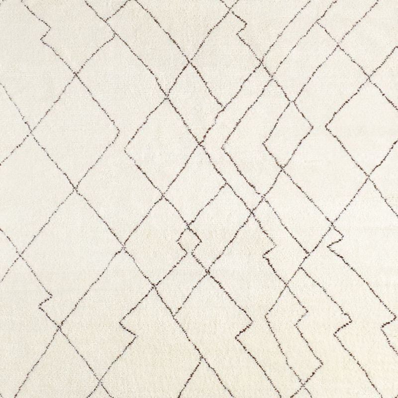 Tangier Wool Moroccan Silver Rug Swatch 12"x18" - image 0 of 5